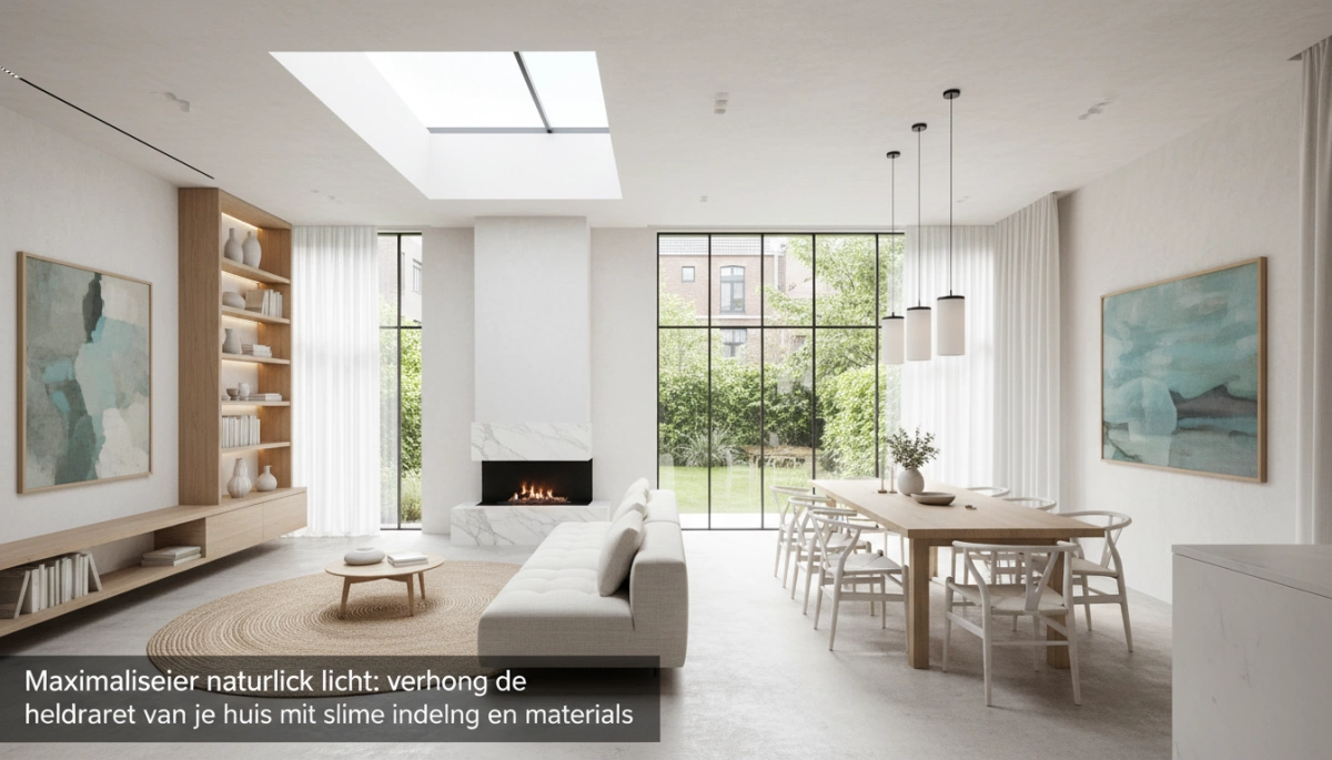 Maximaliseer natuurlijk licht met slimme indeling en materialen in huis
